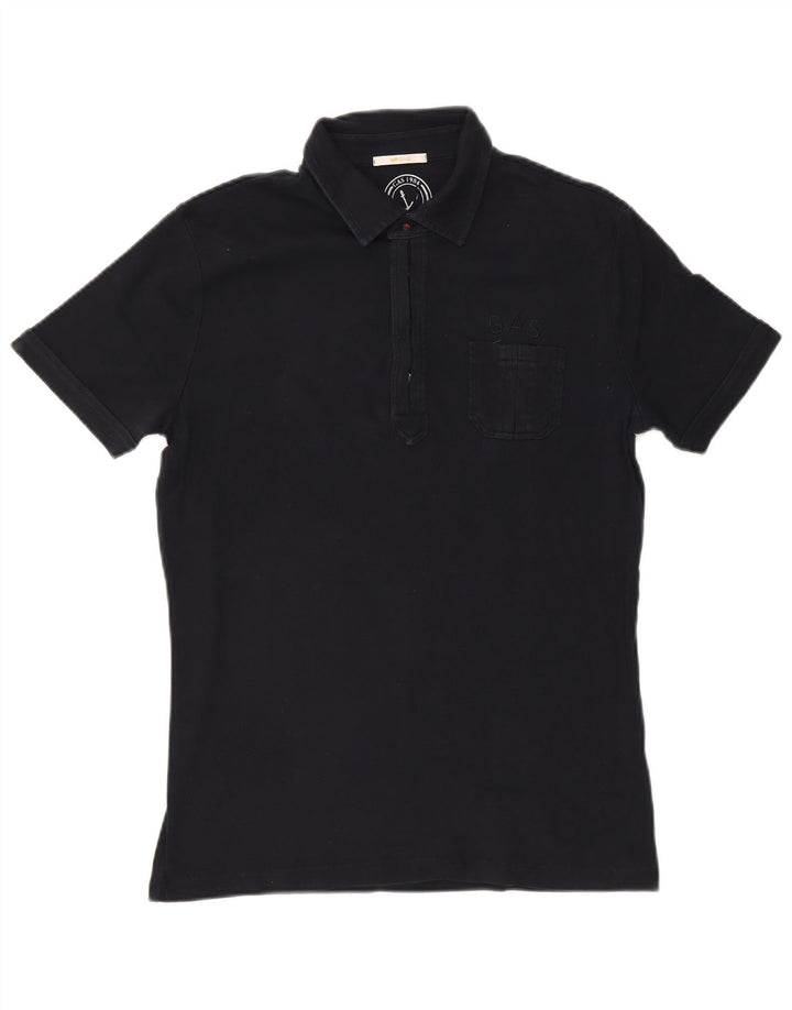 Gas Herren Poloshirt XL Marineblau Baumwolle