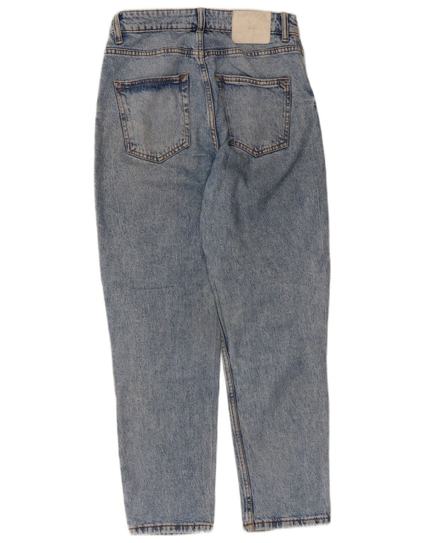Zara Damen Tapered Jeans EU 38 Small W28 L27 Blau