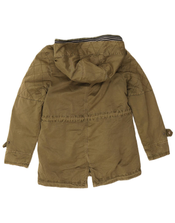 Zara Parka-Jacke mit Kapuze für Mädchen, 13–14 Jahre, Khaki, Polyester
