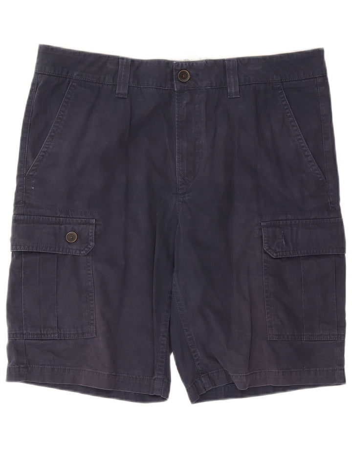 Timberland Herren Cargo Shorts W38 XL Marineblau Baumwolle