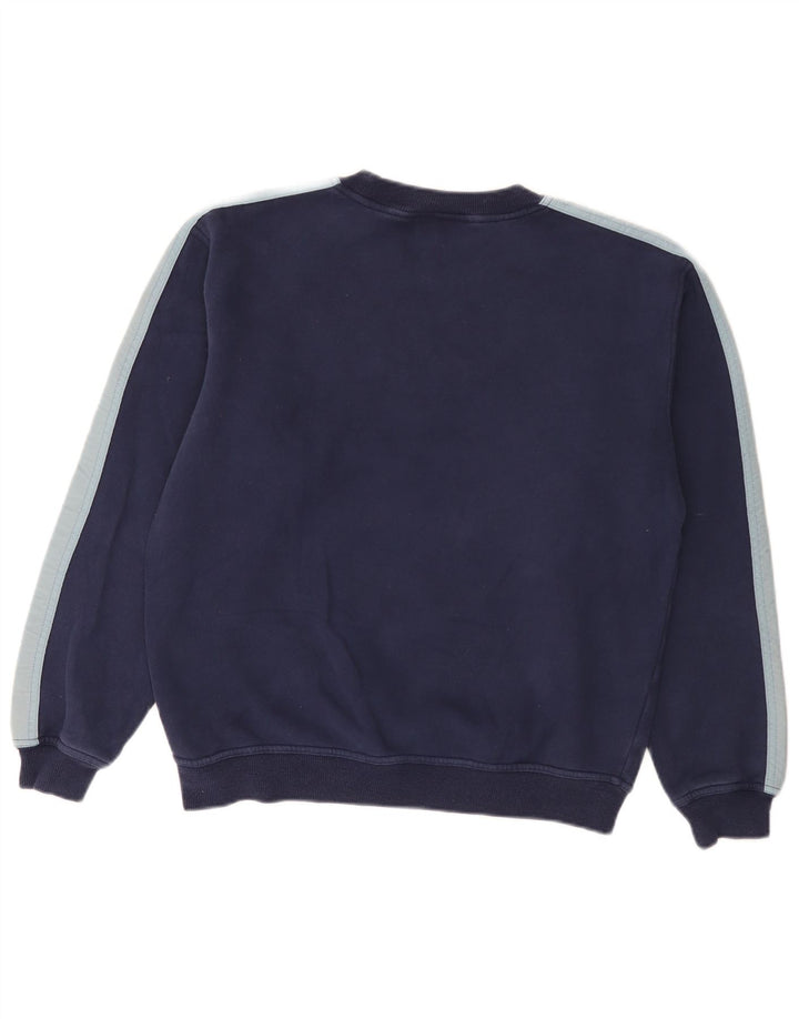Fila Herren Grafik-Sweatshirt-Pullover IT 46/48 Small Marineblau Farbblock