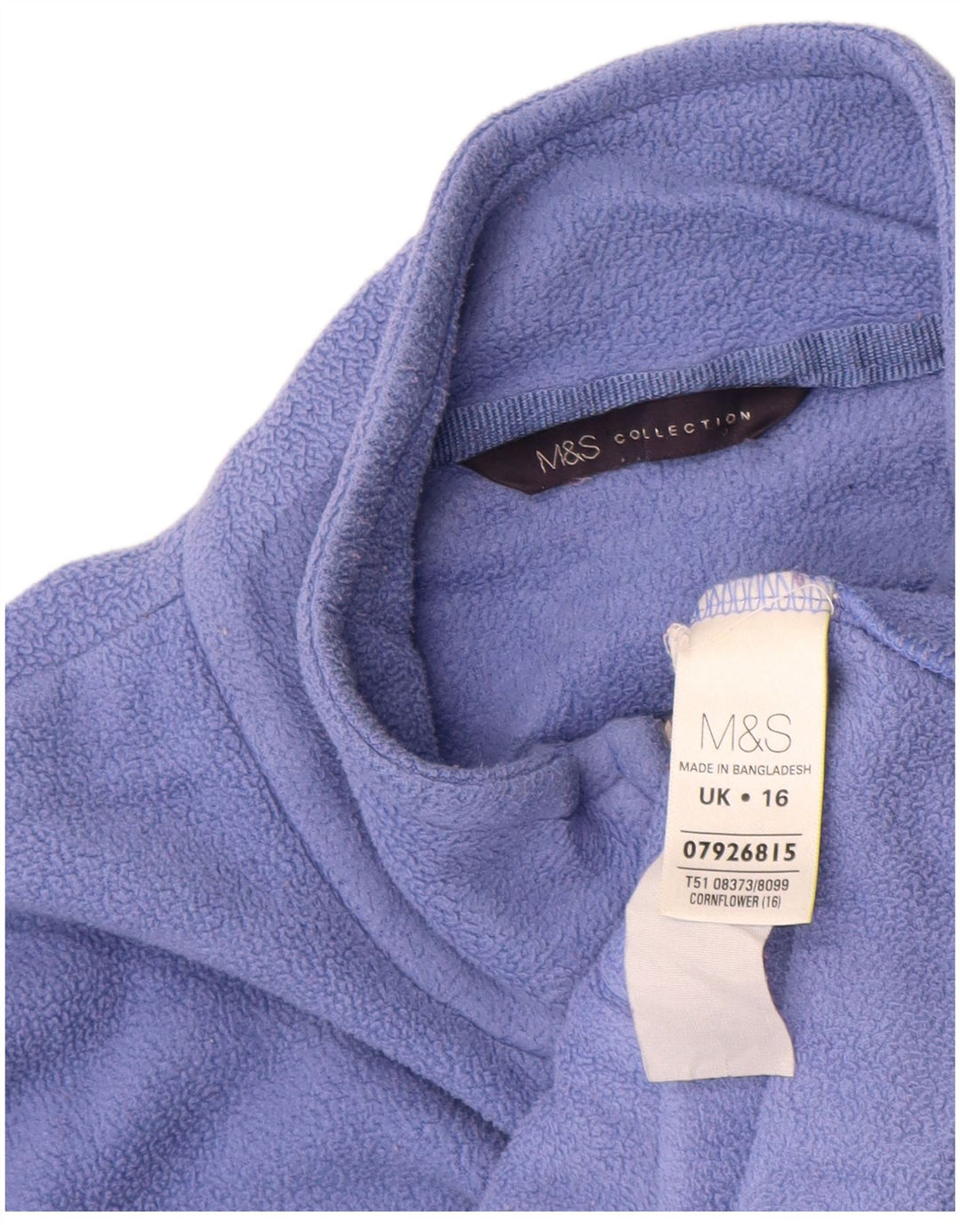 Marks & Spencer Damen Fleecejacke UK 16 Large Lila Polyester