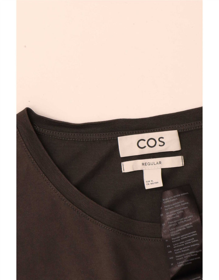 Cos Herren Regular T-Shirt Top XL Grau Baumwolle