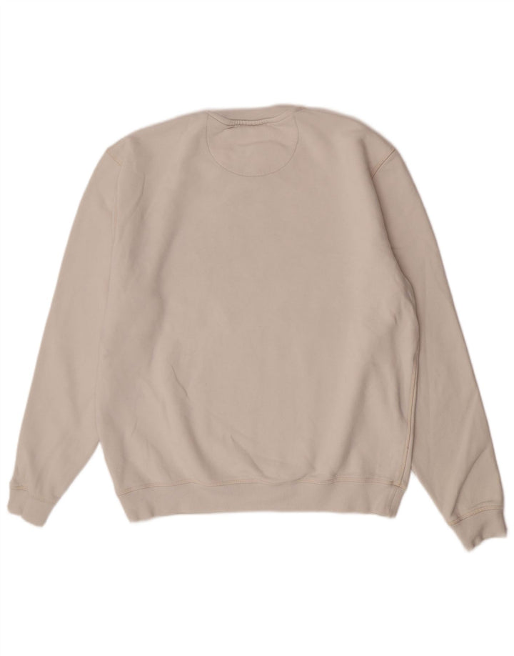 Jack Wills Herren-Sweatshirt mit Grafik, Größe L, aus weißer Baumwolle