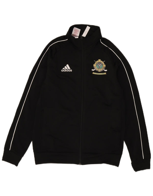 Adidas Jungen Grafik-Trainingsanzug-Top-Jacke, 13–14 Jahre, schwarzes Polyester
