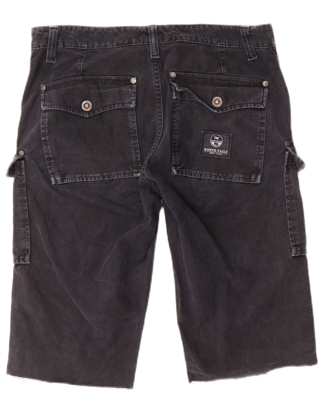 NORTH SAILS Herren Cargoshorts IT 48 Medium W34 Marineblauer Hahnentrittmuster