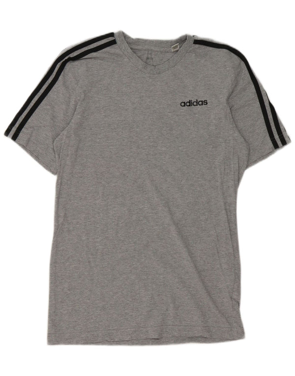 Adidas Herren T-Shirt Top Small Grau Baumwolle