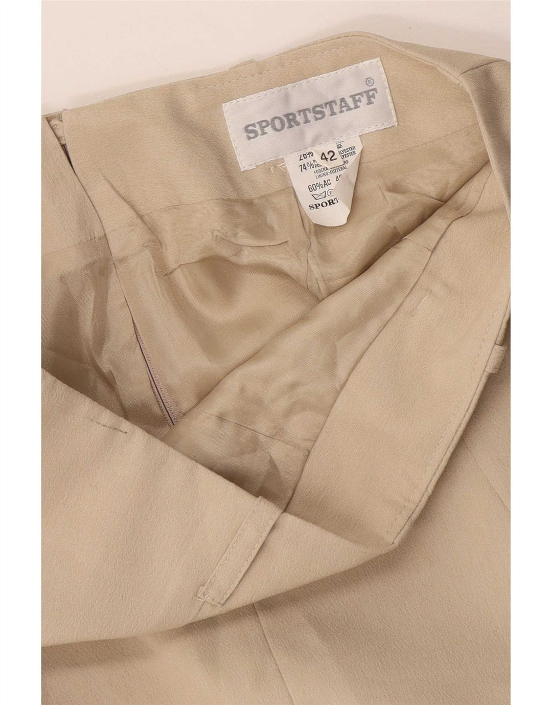 Sport Staff Damen Minirock IT 42 Medium W32 Beige Rayon