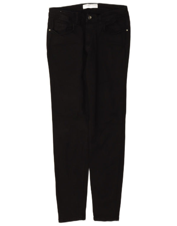 Zara Damen Skinny Jeans EU 38 Small W28 L28 Schwarze Baumwolle
