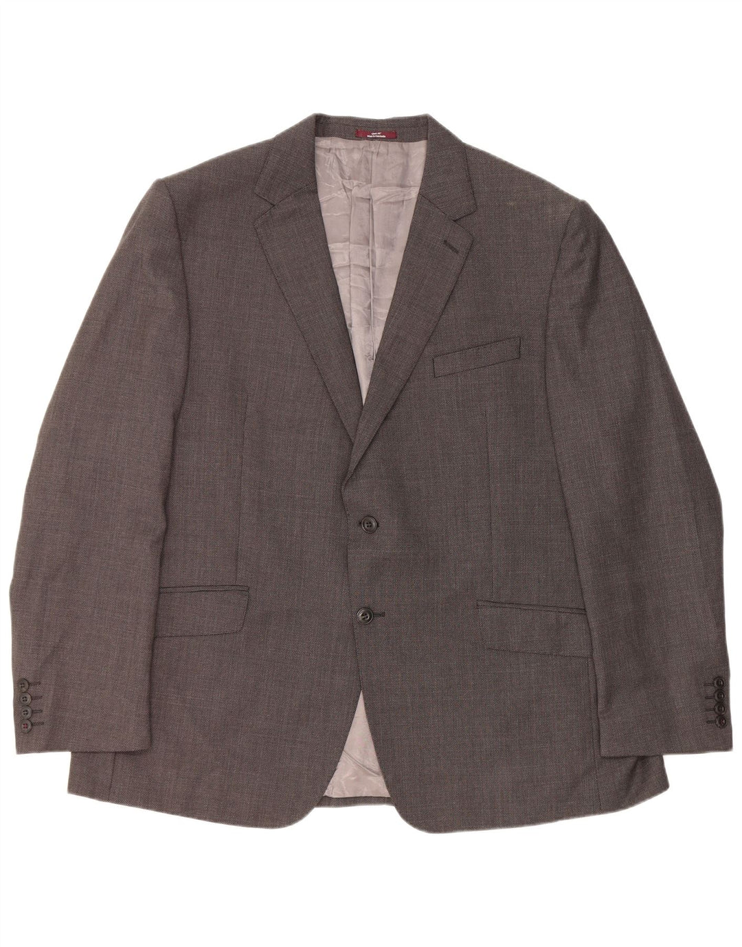 Marks & Spencer Herren-Blazer mit normaler Passform und 2 Knöpfen, Gr. 46, XL, Grau