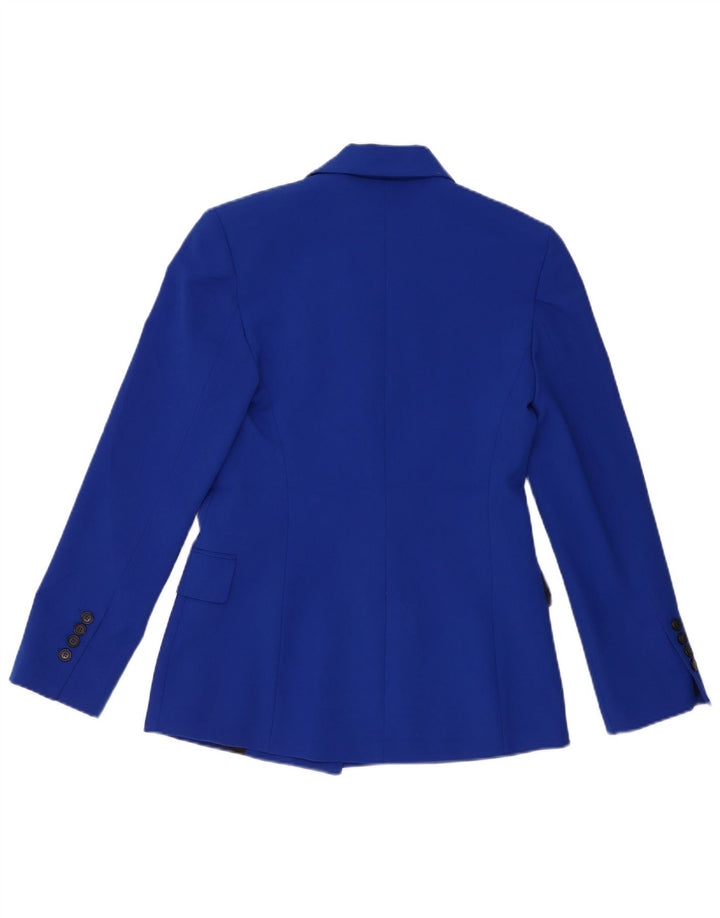 Zara Damen-Blazer mit lockerer Passform, zweireihig, Gr. 6, XS, Blau, Polyester