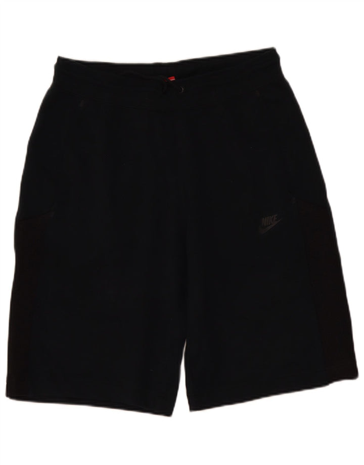 Nike Herren-Sportshorts, mittelgroß, schwarze Baumwolle