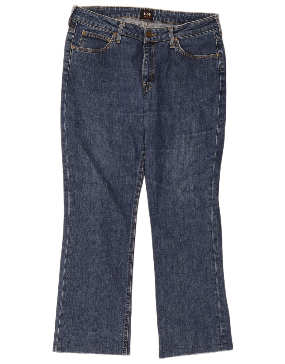 Lee Herren Bootcut Jeans W33 L33 Blaue Baumwolle