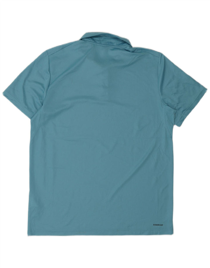 Adidas Herren Aeroready Poloshirt Mittelblaues Polyester