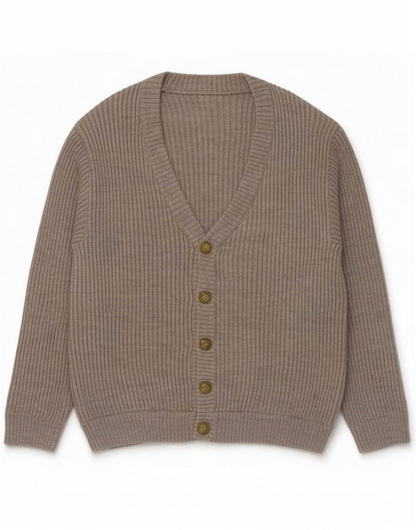 Vintage Mens Cardigan Sweater 2XL Grey