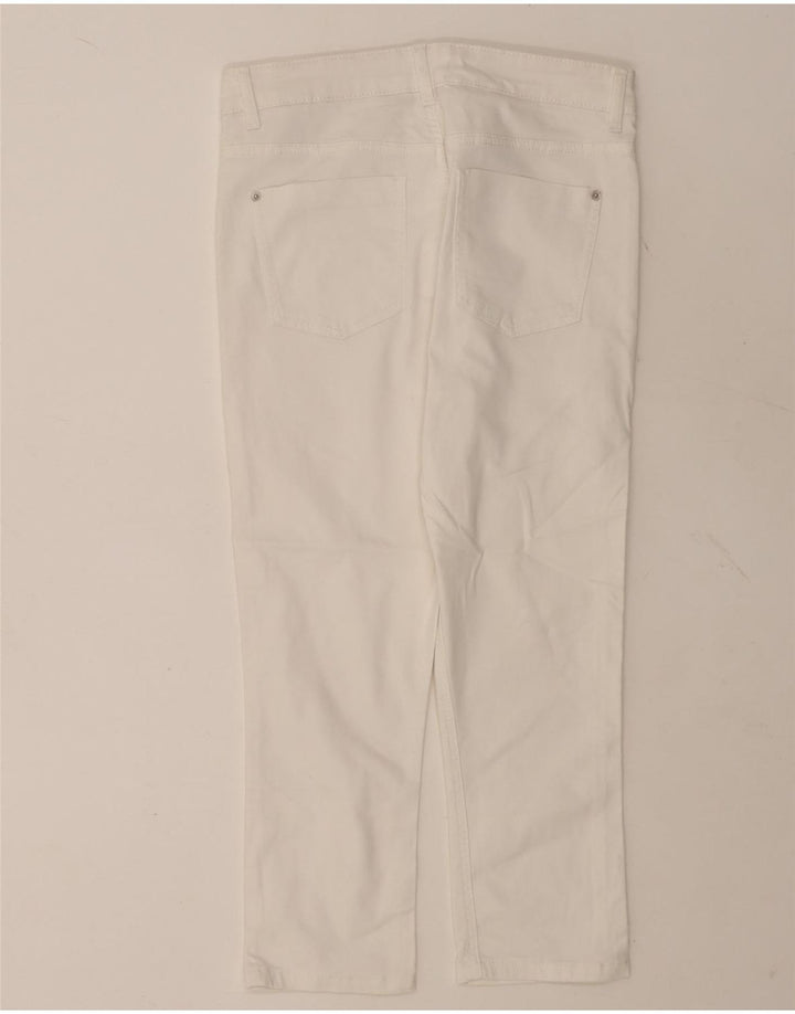 Marks & Spencer Damen-Cropped-Jeans UK 12 Medium W30 L21 Weiß