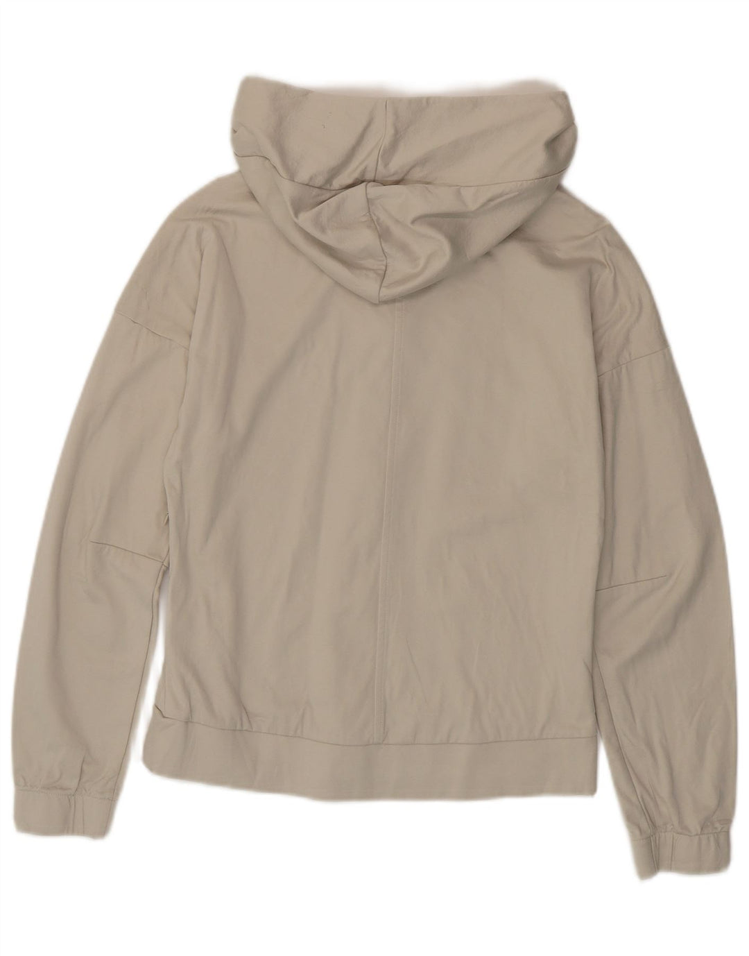 ADIDAS Damen Zip Hoodie Pullover UK 8/10 Small Off White Polyester
