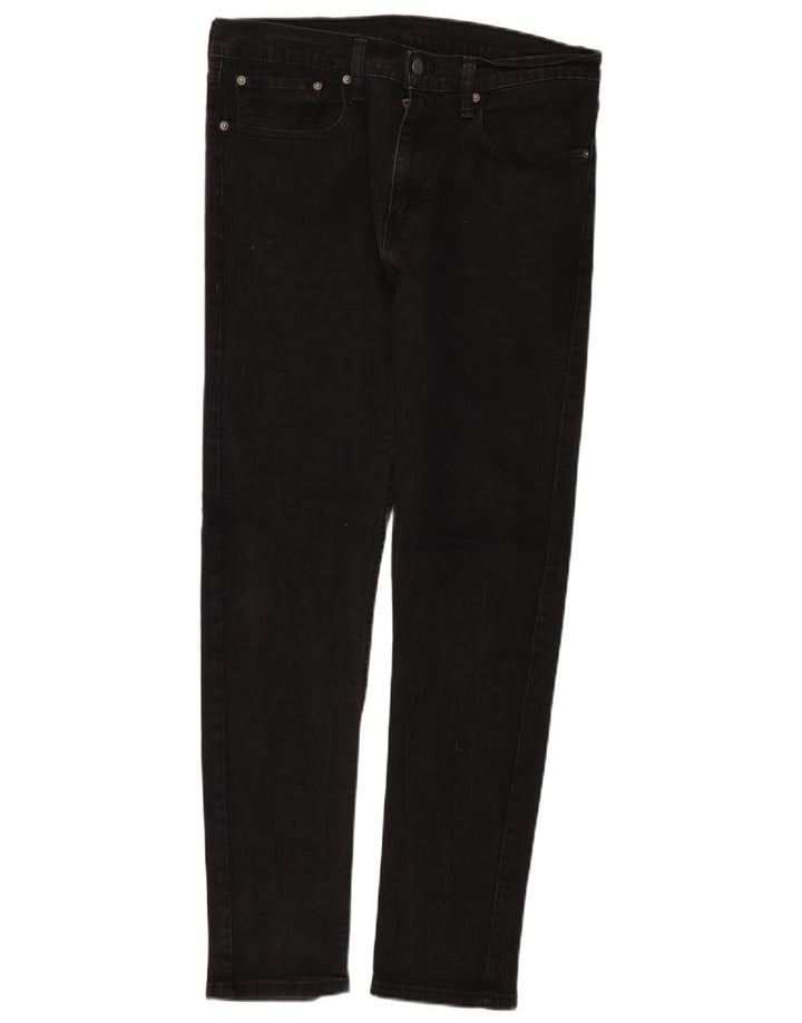Levi's Herren 512 Slim Tapered Jeans W34 L32 Schwarz