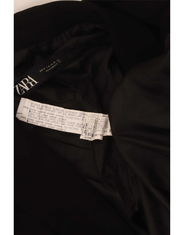 Zara Damen-Blazer mit 3/4-Ärmeln, offen, UK 18, XL, Schwarz, Polyester
