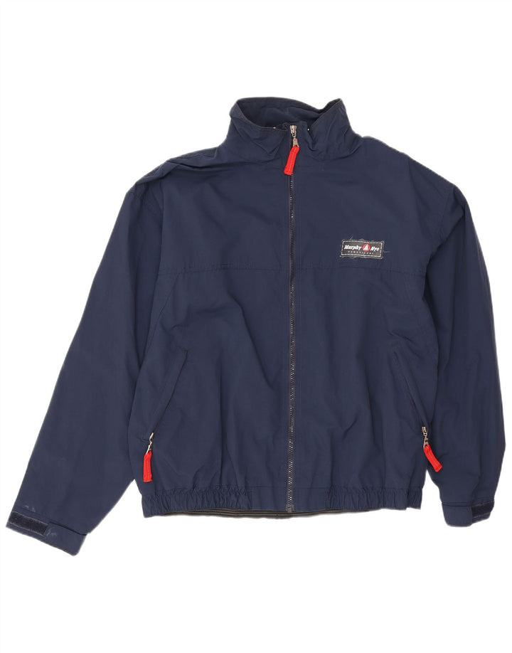 Murphy & Nye Herren Regenjacke UK 38 Medium Marineblau Polyamid