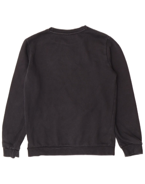 Puma Jungen Grafik-Sweatshirt-Pullover 13–14 Jahre, schwarze Baumwolle