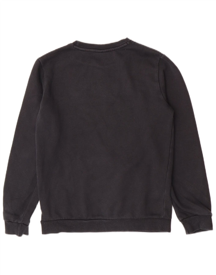 Puma Jungen Grafik-Sweatshirt-Pullover 13–14 Jahre, schwarze Baumwolle