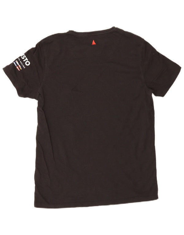 Musto Herren-T-Shirt mit Grafik, mittelschwarze Baumwolle