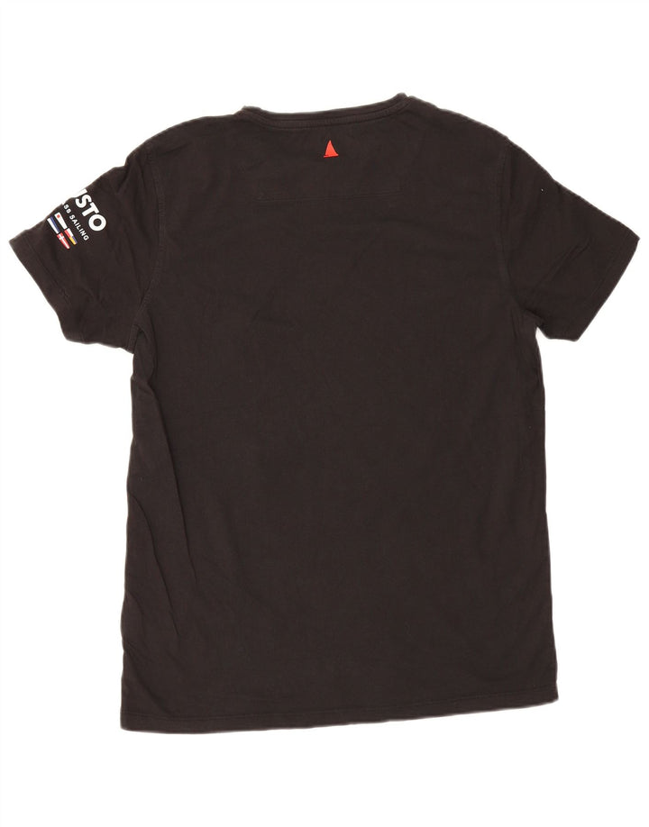 Musto Herren-T-Shirt mit Grafik, mittelschwarze Baumwolle