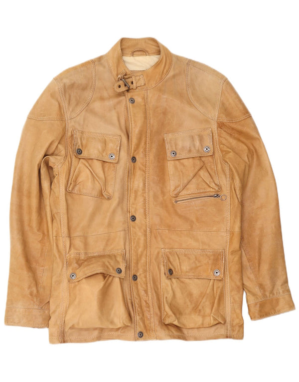 Gipsy Herren Lederjacke UK 38 Mittelbraun