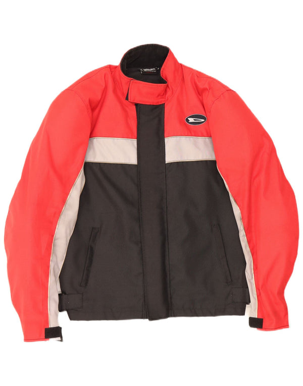 Vintage Herren Racer Jacke UK 36 Small Red Colourblock