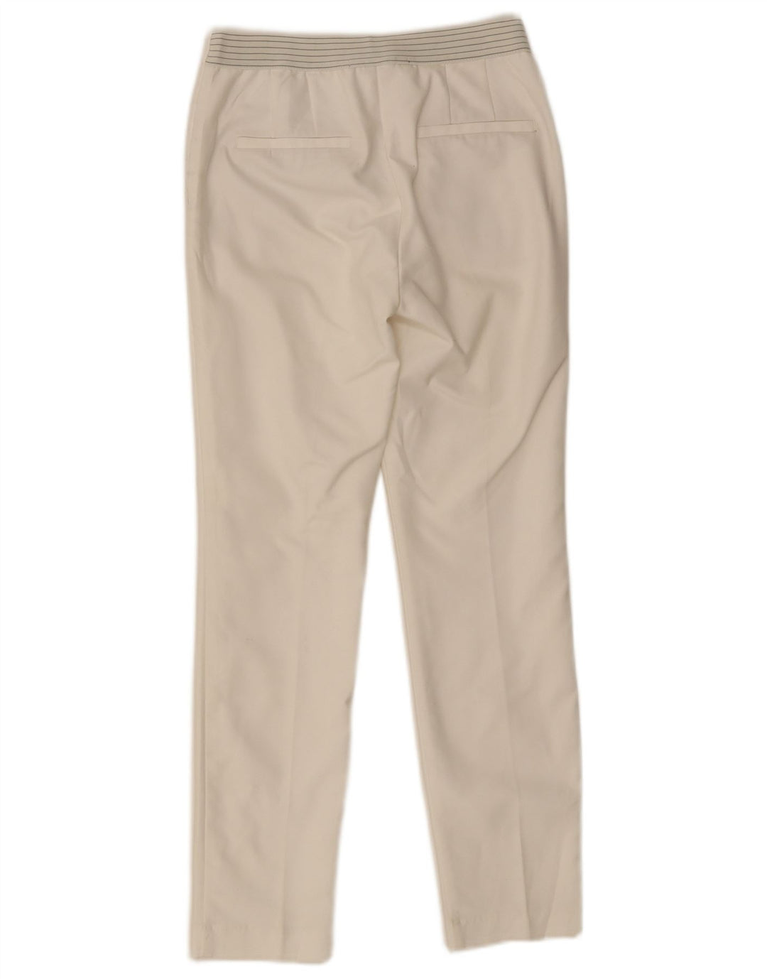 ZARA Damen Slim Chino-Hose, Größe S, W26, L28, Weiß, Polyester