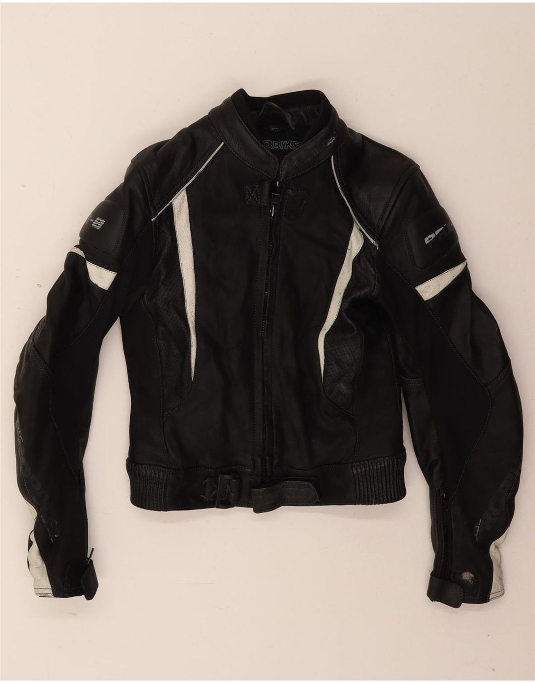 Probiker Damen Crop Racer Jacke EU 38 Mittelschwarz Farbblock