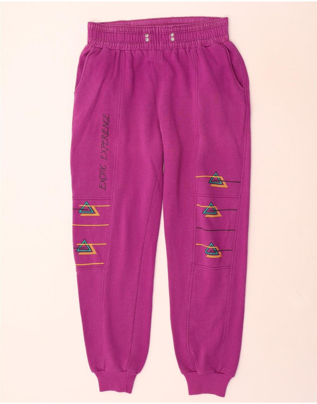 Rodeo Damen-Trainingsanzug mit Grafik, EU 40, mittelrosa, geometrisch, Retro