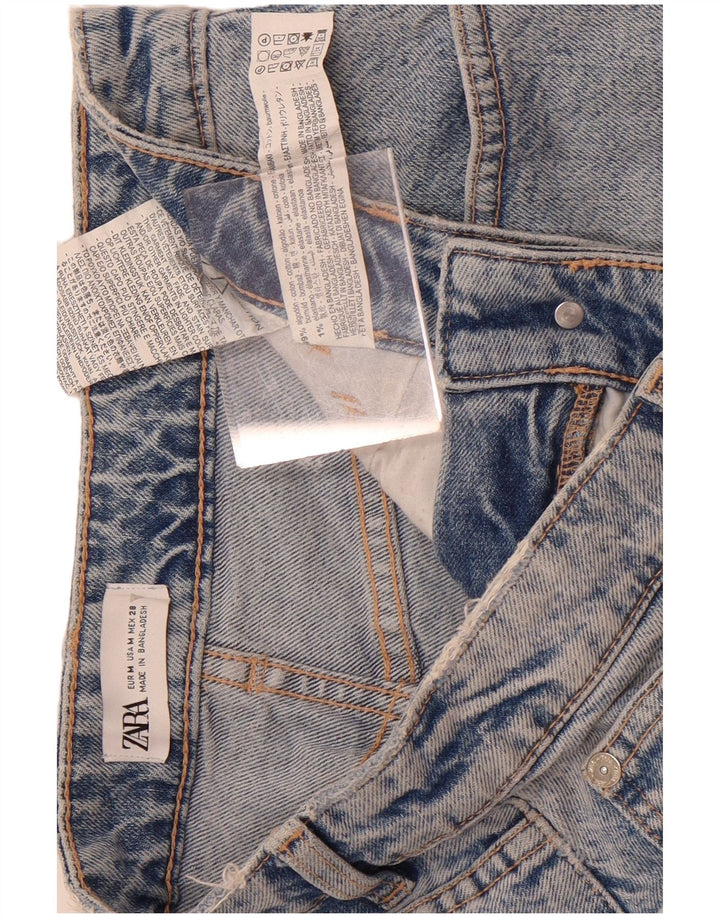 Zara Damen Jeansrock Medium W28 Blaue Baumwolle