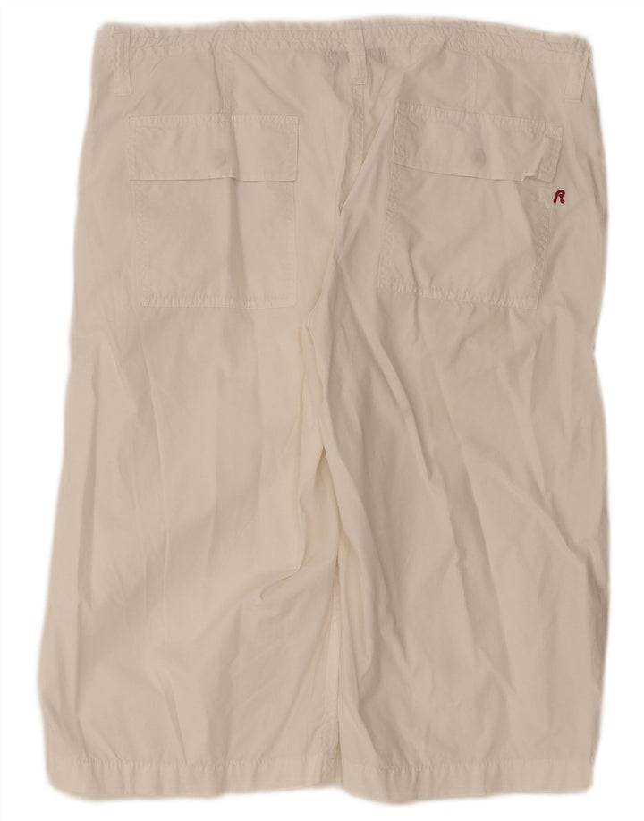 Replay Herren-Bermudashorts W31, mittelweiße Baumwolle