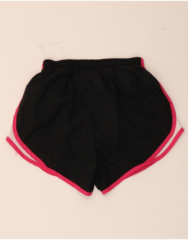 Nike Damen Sportshorts UK 6/8 XS Schwarzes Colourblock-Polyester