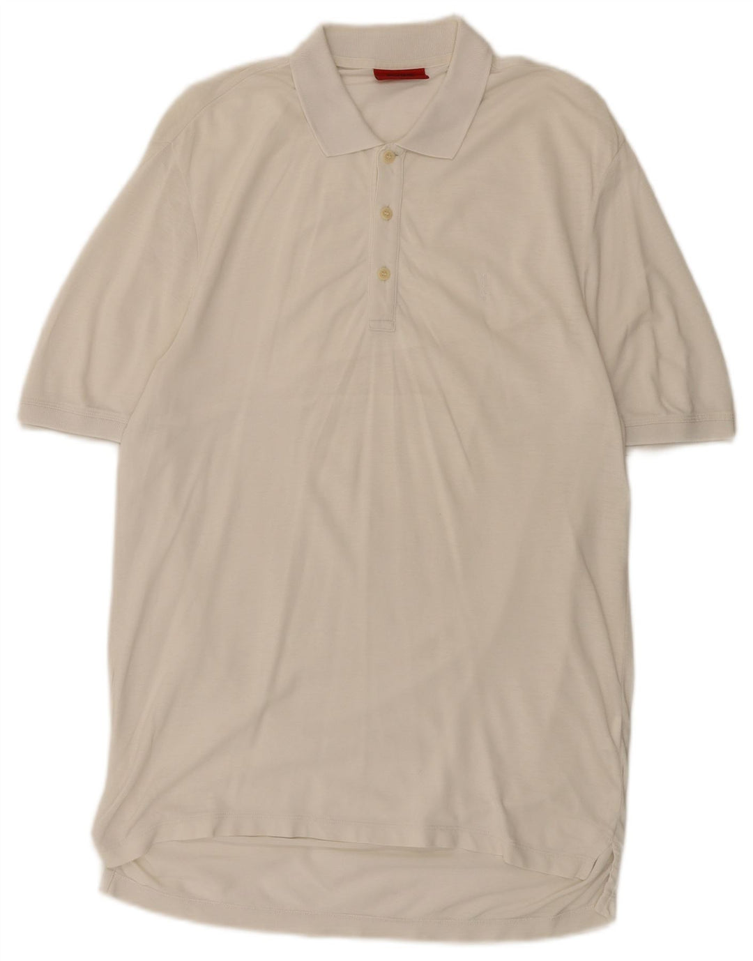 Hugo Boss Herren-Poloshirt, kleine weiße Baumwolle