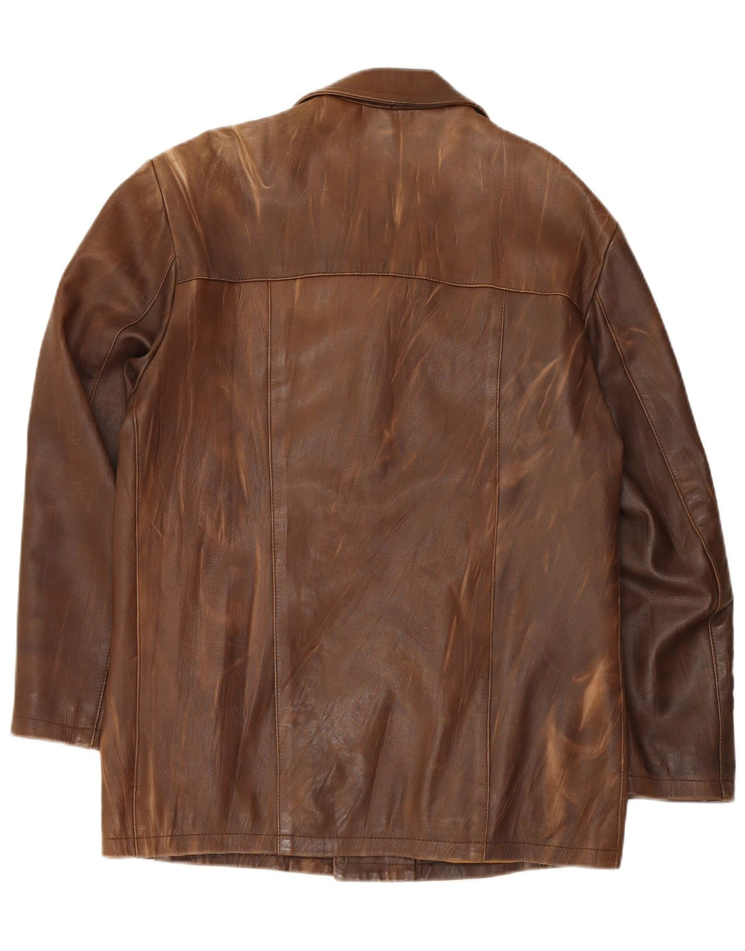 Vintage Herren Lederjacke UK 38 Mittelbraun