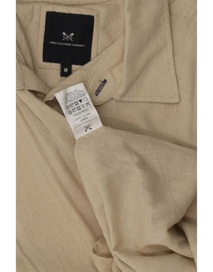 Crew Clothing Herrenhemd Mittelbeige Leinen