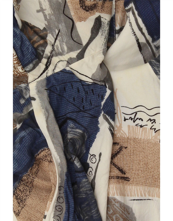 Vintage Damen Shirt EU 44 XL Mehrfarbig Patchwork Viskose