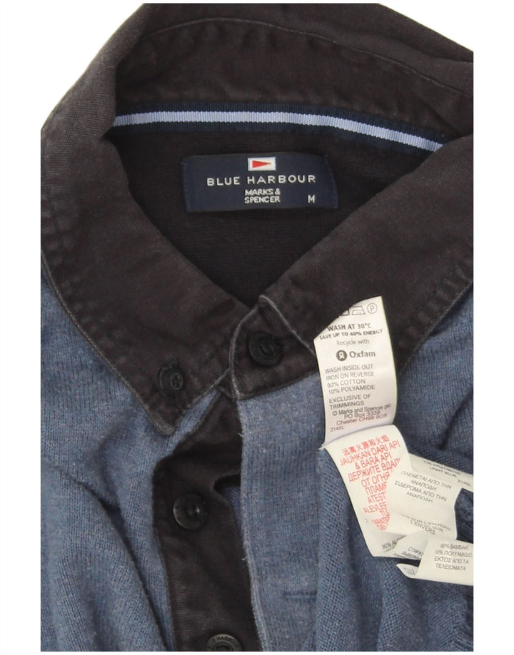 Marks & Spencer Herren-Pullover „Harbor“ mit Rollkragen, Blau, Mittelblau