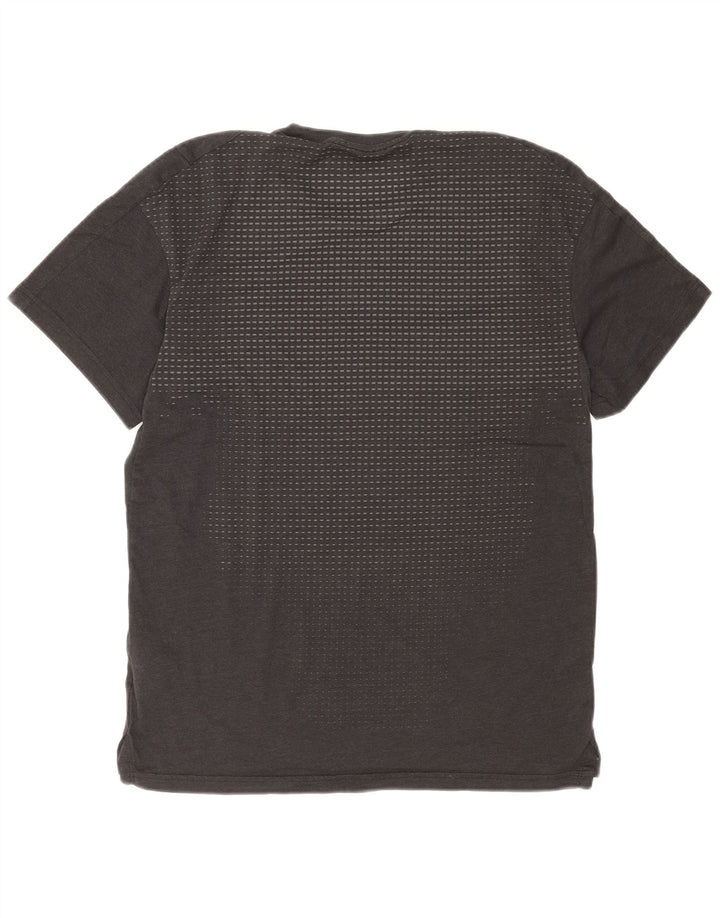 Nike Herren Dri Fit Graphic T-Shirt Top Small Grau Baumwolle