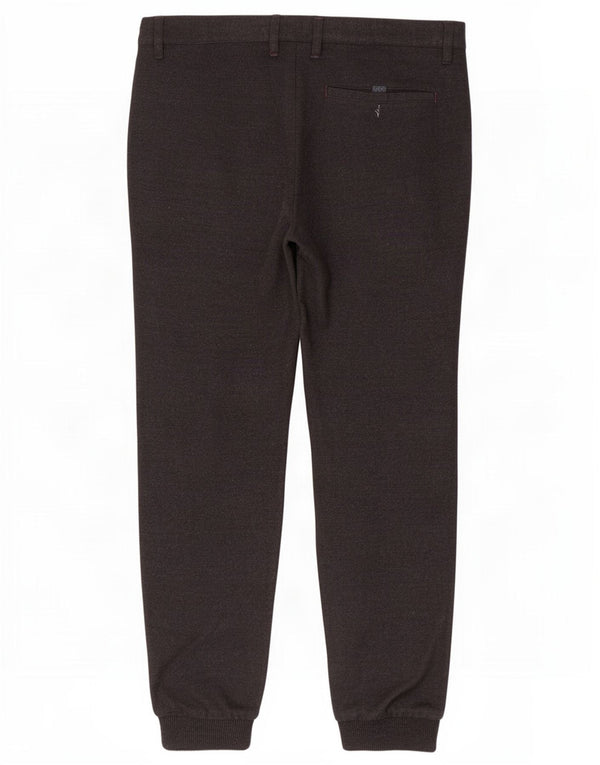 Ted Baker Herren Jogger Chinohose W34 L30 Schwarz Polyester