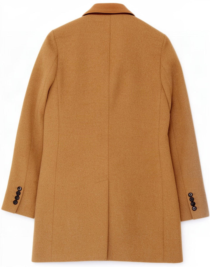 Jack Wills Damenmantel UK 8 Small Beige Wool
