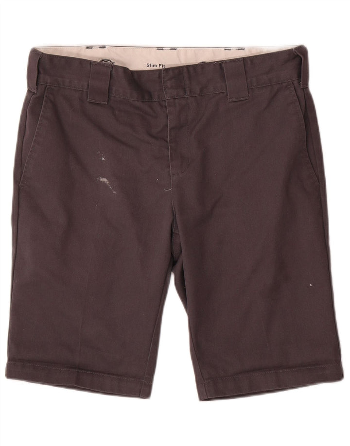 DICKIES Herren-Chinoshorts mit schmaler Passform, W30, mittelgraue Baumwolle