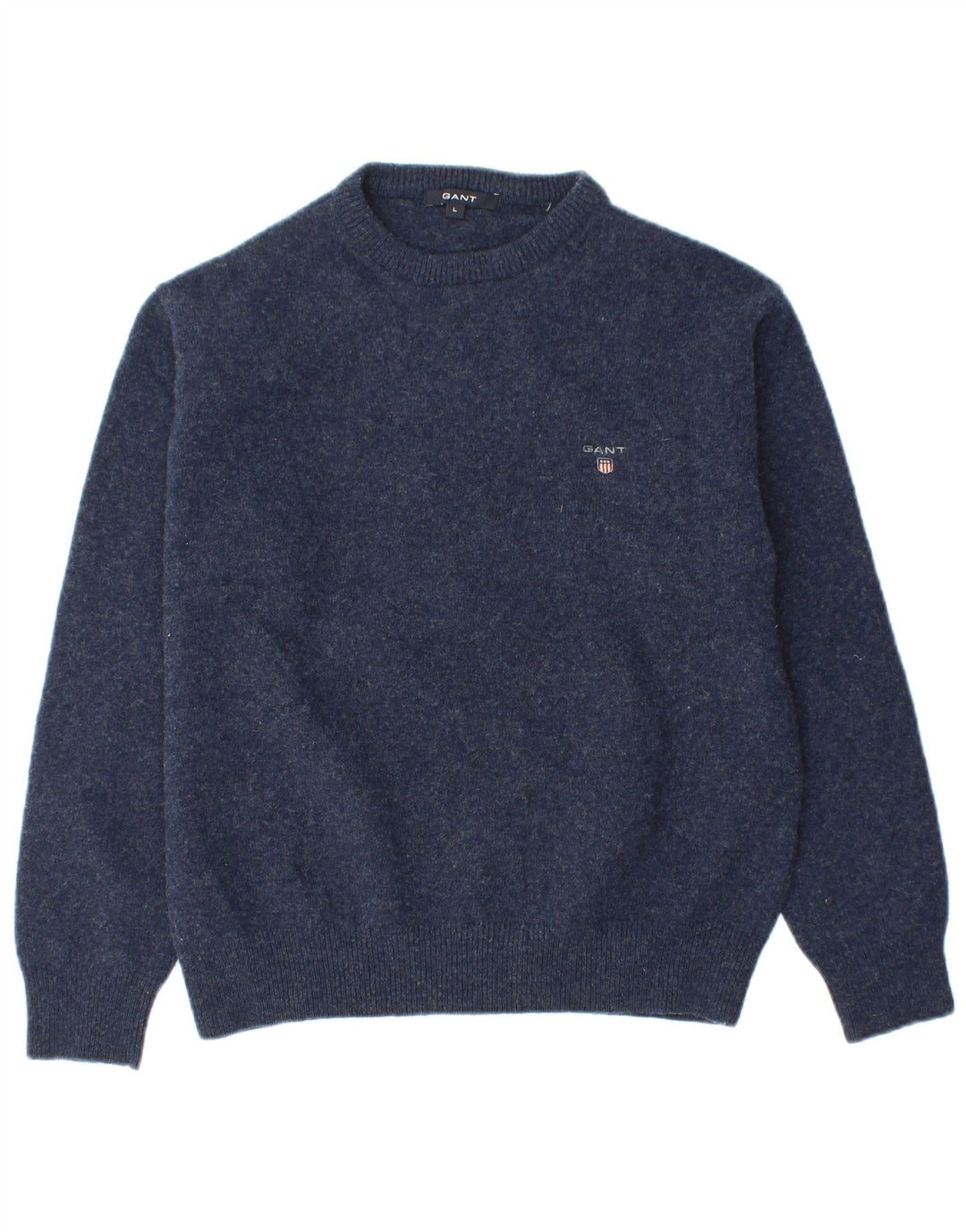 GANT Damen-Pullover mit Rundhalsausschnitt, UK 16, Größe L, marineblaue Lammwolle