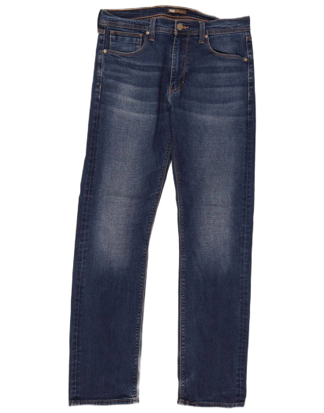 Levi's Herren 513 Slim Straight Jeans W32 L34 Blaue Baumwolle