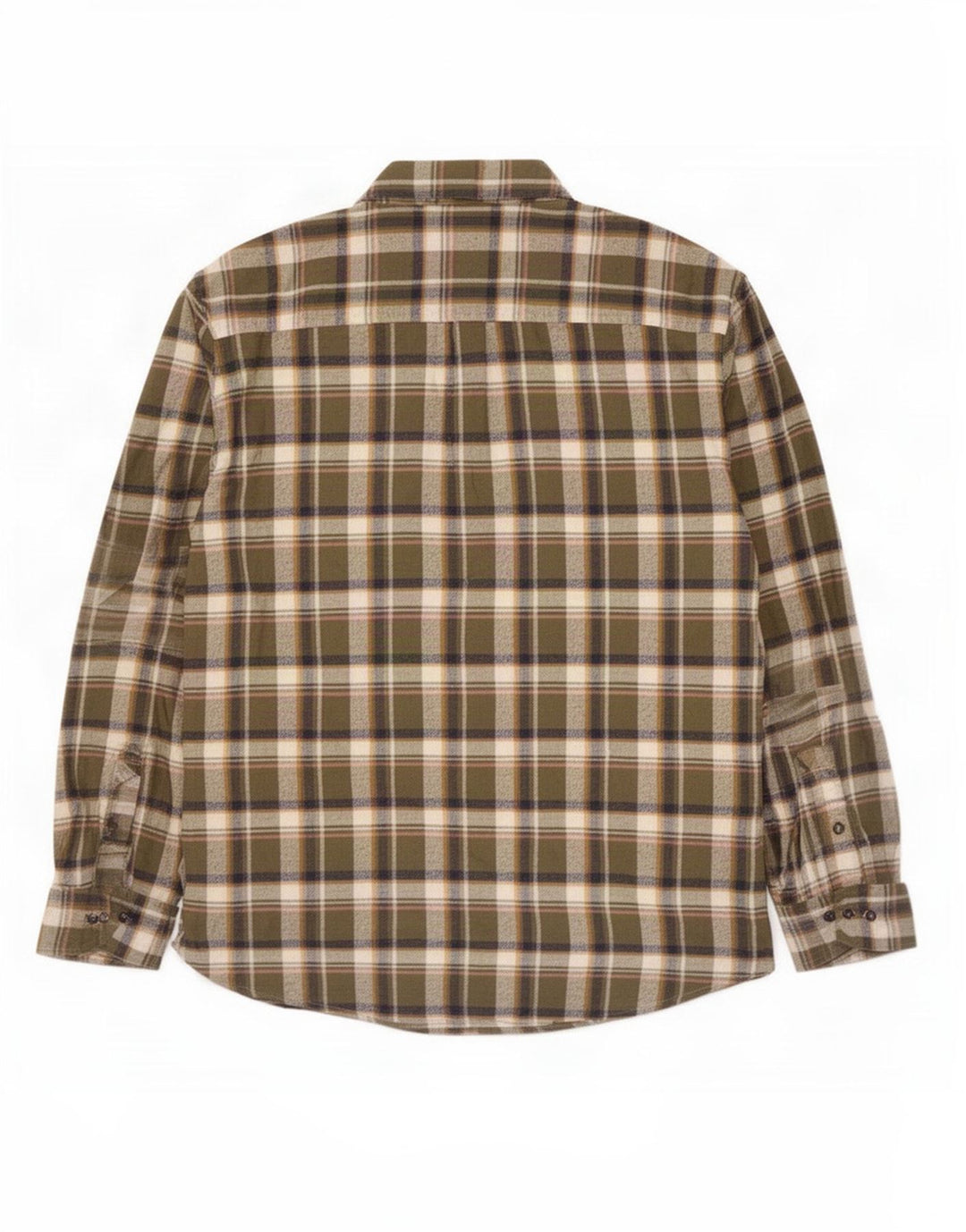 Marks & Spencer Herren-Flanellhemd 2XL, grün kariert, Baumwolle