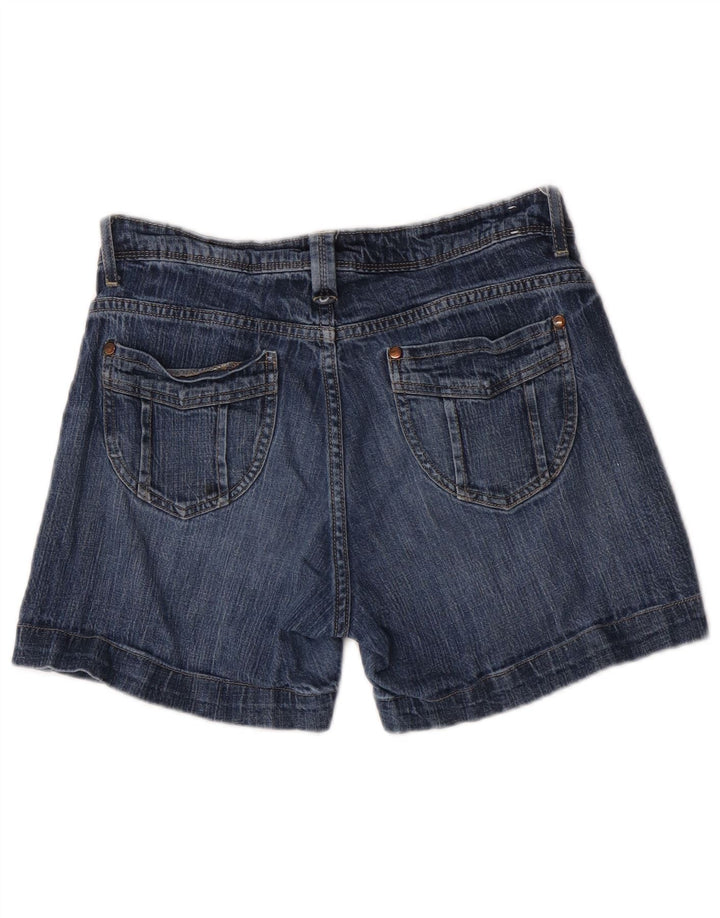 Lee Damen-Jeansshorts mit niedriger Taille, US 6, Mittel, W28, blaue Baumwolle