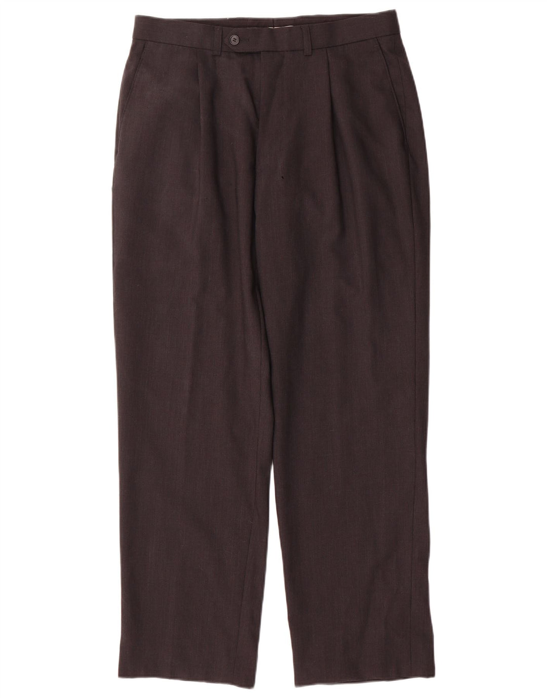 Marks & Spencer Herren-Anzughose mit Pegged-Anzug, W32, L29, braune Wolle